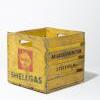 Wooden commercial box from petrol company Shell